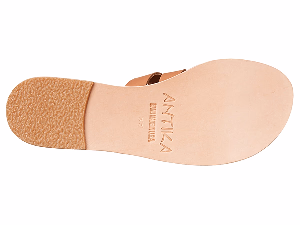 Jerusalem Sandals Santa Monica Blvd (35) Women's Cross Anklet Buckle Sandals Tan