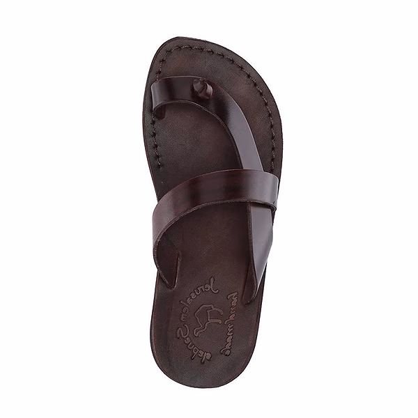 Jerusalem Sandals Tal (24) Women's Leather Knot Sandal Brown