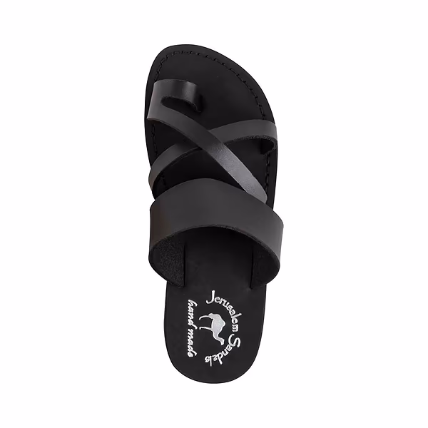 Jerusalem Sandals The Good Shepherd Vegan (21) Women's Leather Alternative Sandal Black