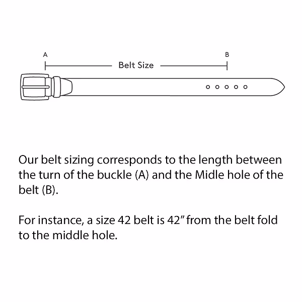 Jerusalem Sandals The Jericho Belt (38) Men's Classic Black Leather Belt 40