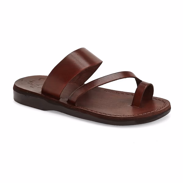 jerusalem sandals Zohar (37) Women's Leather Toe Ring Sandal Brown jerusalem sandals Zohar (37) Women's Leather Toe Ring Sandal Brown