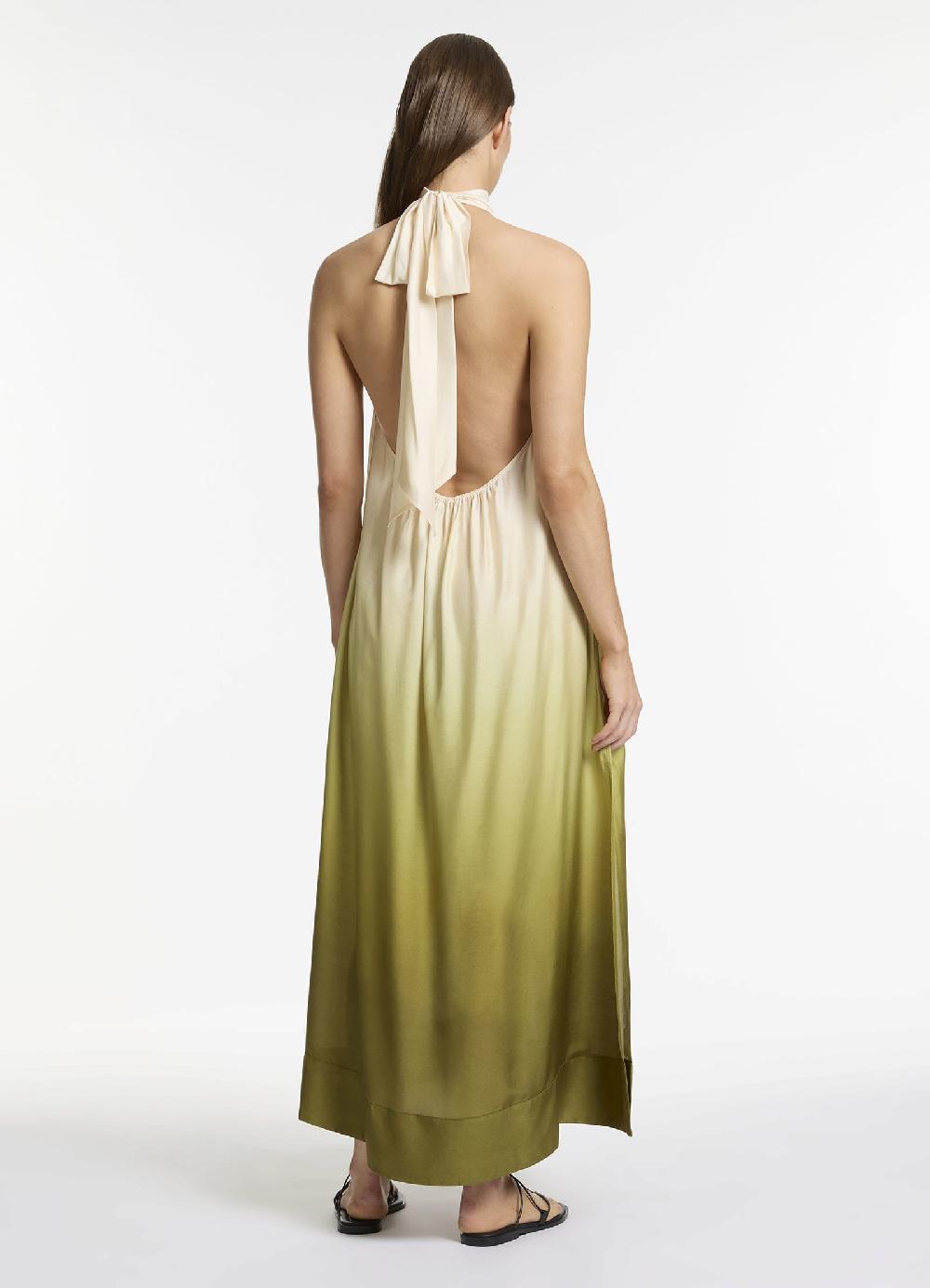 Jets Australia Acacia Haze Halter Maxi Dress - Eucalyptus