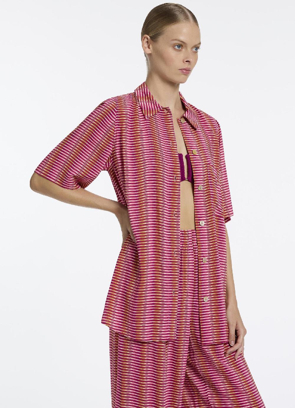 Jets Australia Alessia Geo Short Sleeve Shirt - Peony