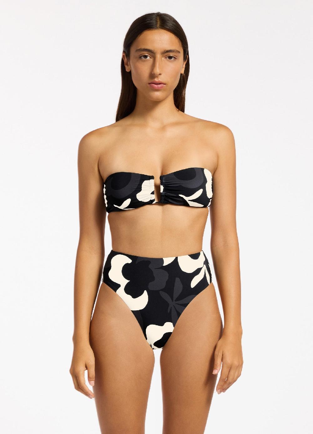 Jets Australia Cactus Garden High Waist High Leg Bikini Bottom