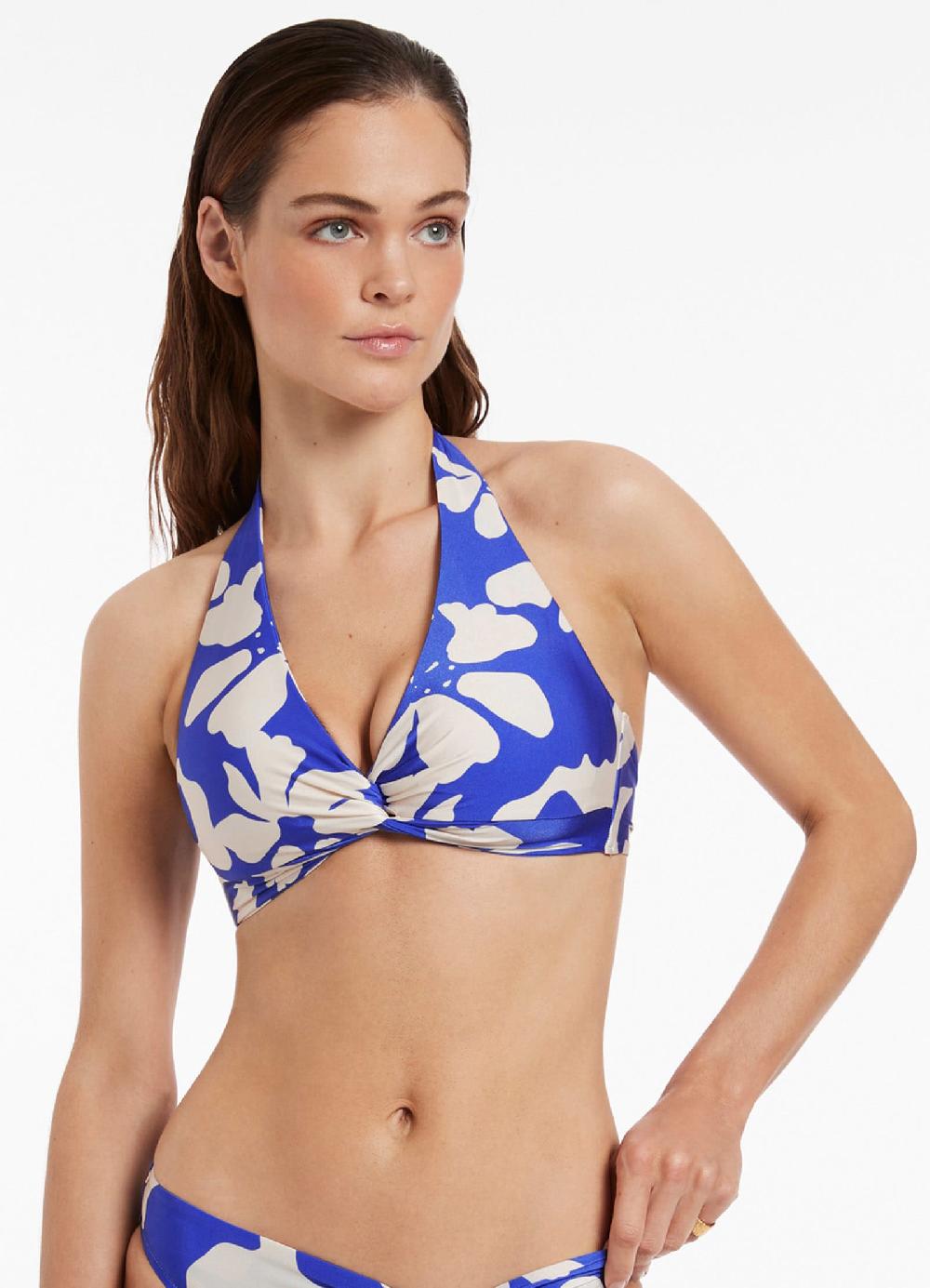 jets australia Emporio D-DD Twist Front Top - Sapphire