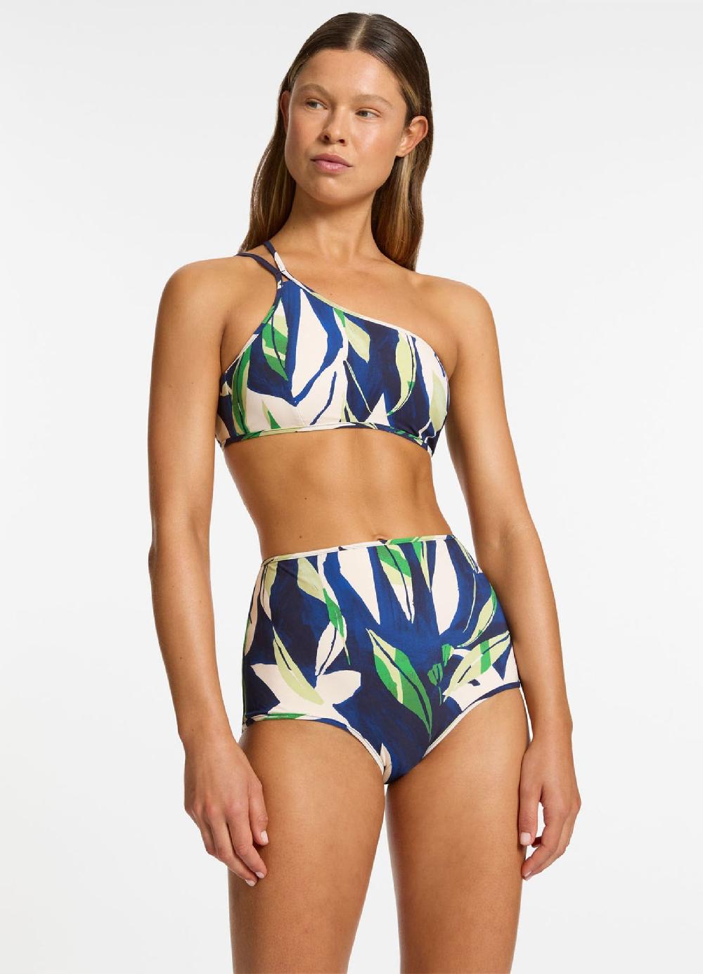 Jets Australia Fauna High Waist Boyleg Bikini Bottom - Ink