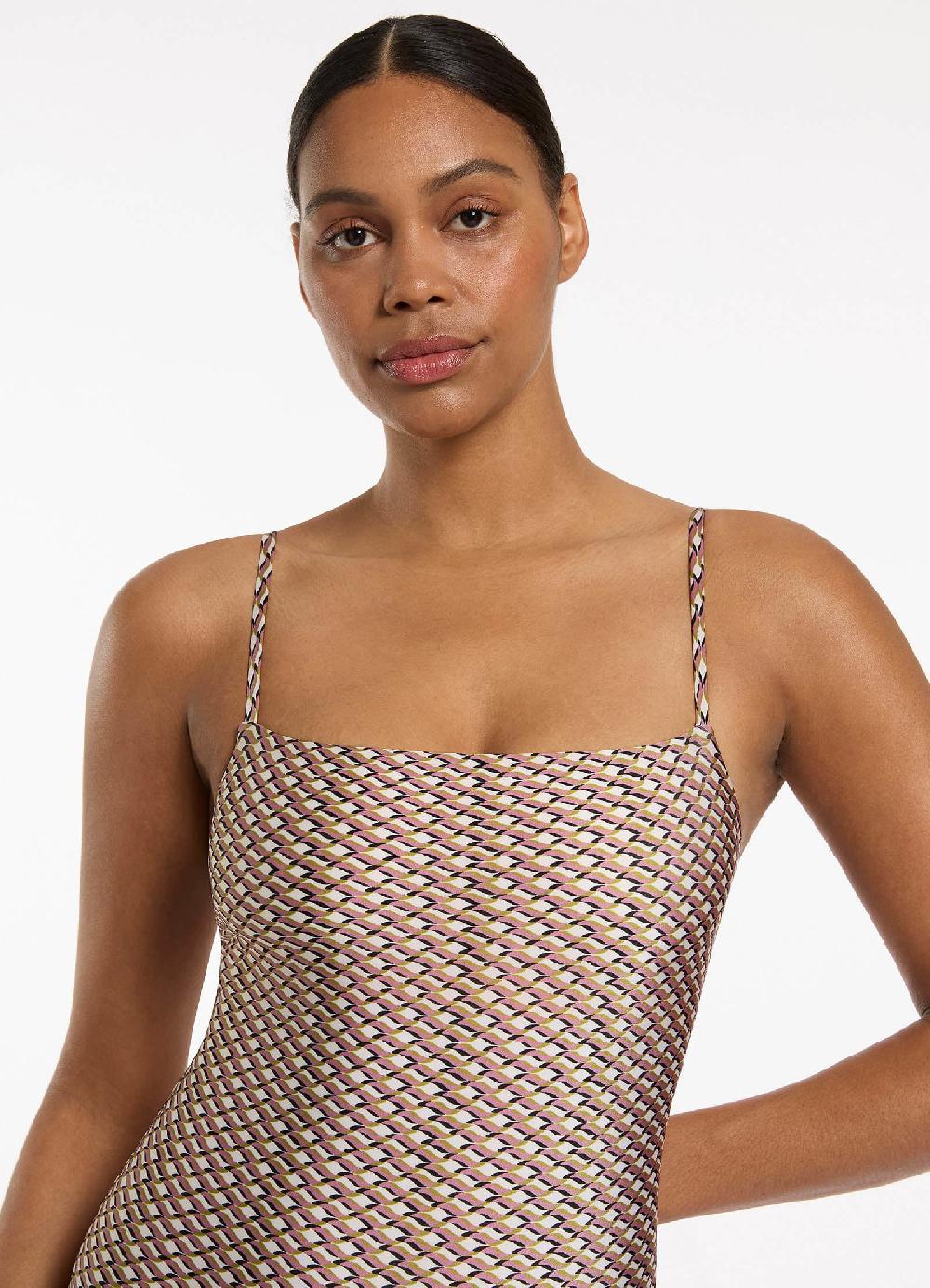 Jets Australia Infinity Minimal Tank One Piece - Kelp