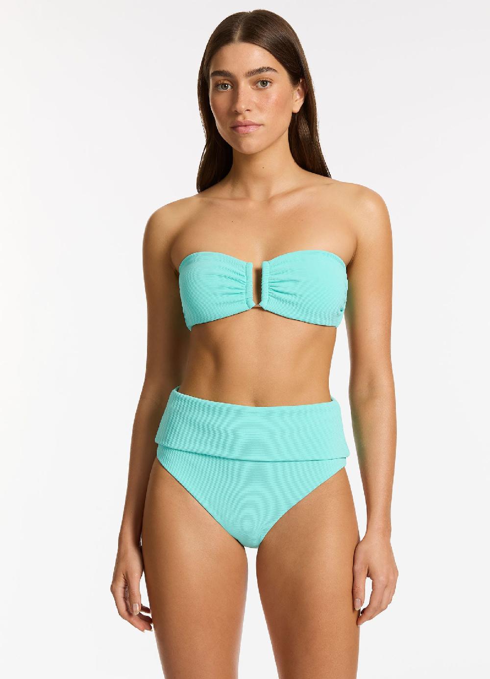 jets australia Isla Rib U Trim Bandeau Bikini Top - Dolce