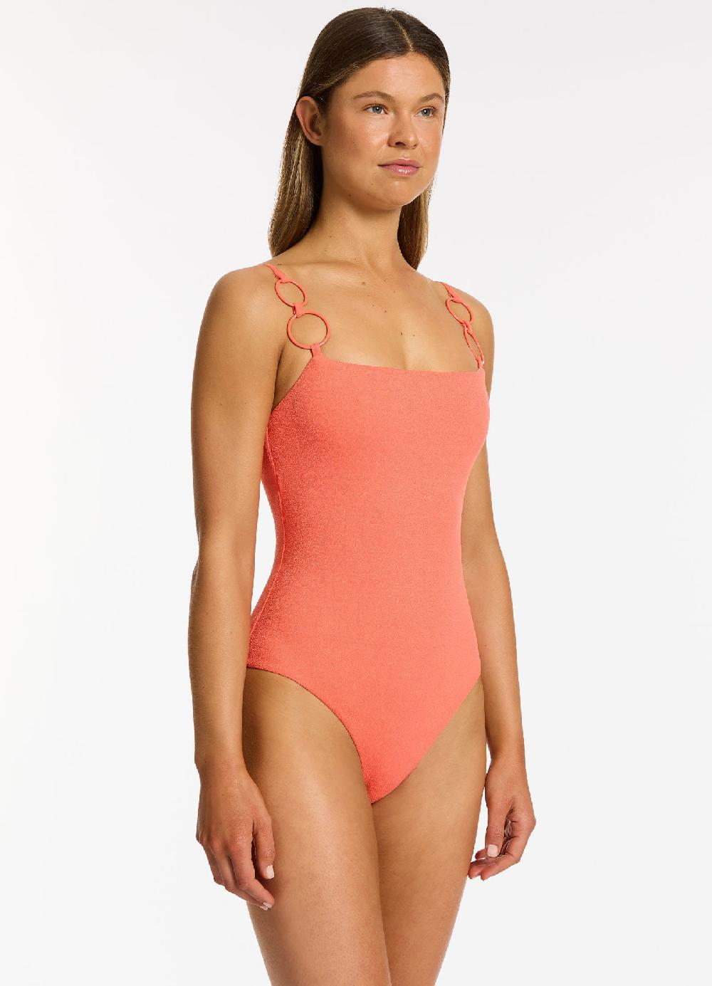 Jets Australia Alessia Tank One Piece - Guava