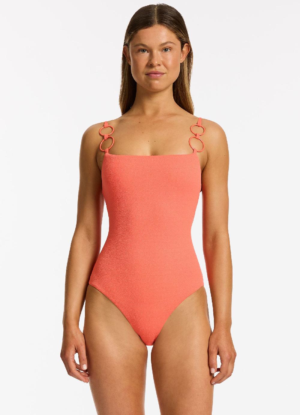 Jets Australia Alessia Tank One Piece - Guava