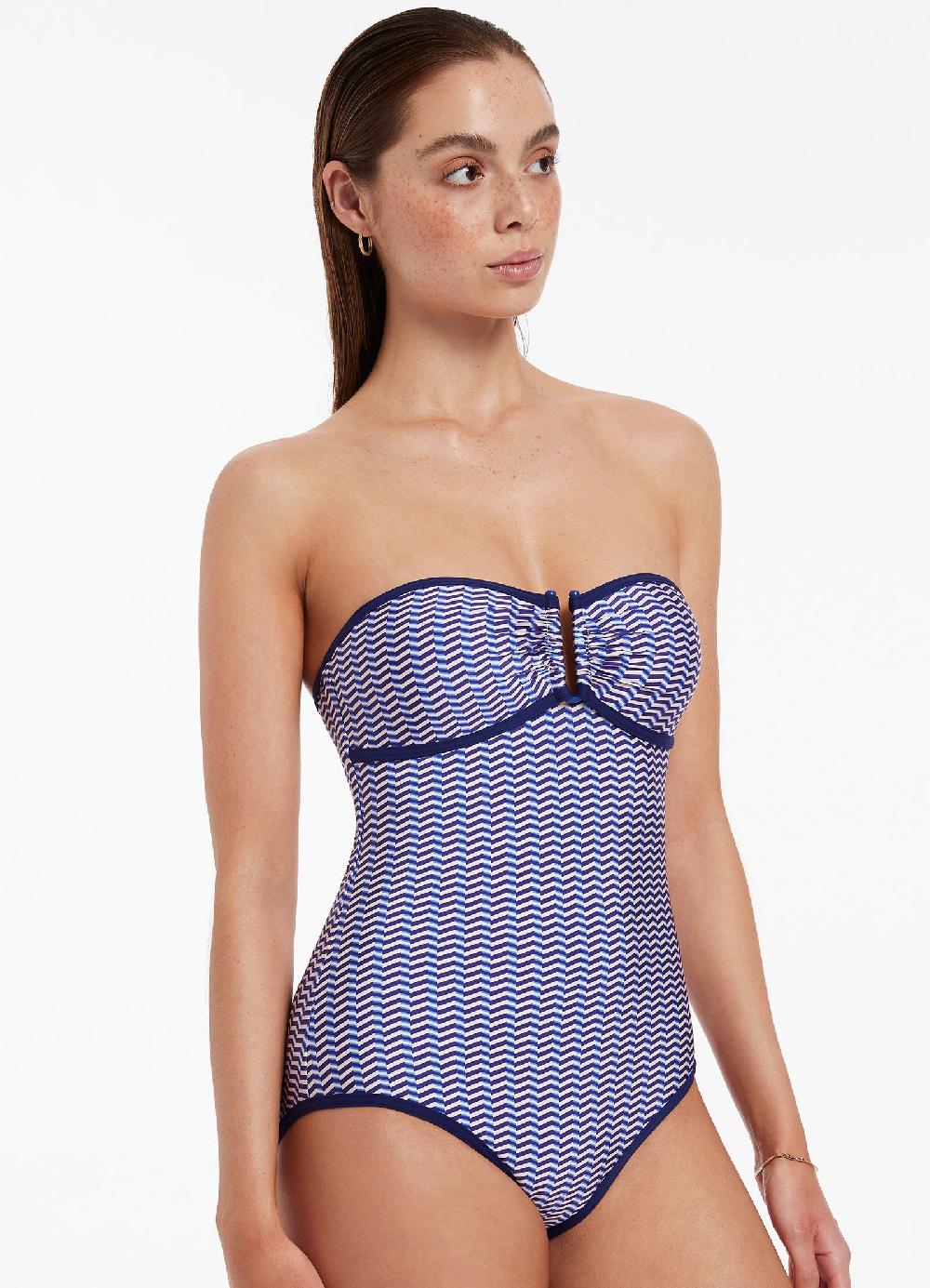 Jets Australia Amoudi Bandeau One Piece - Sapphire