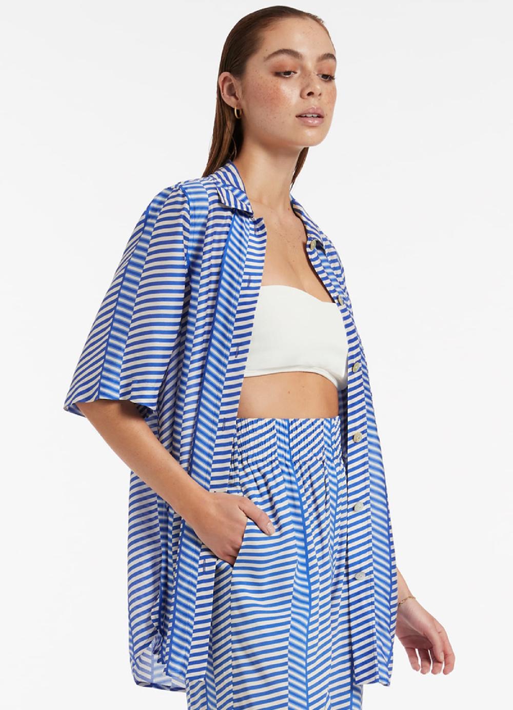 Jets Australia Amoudi Short Sleeve Shirt - Sapphire