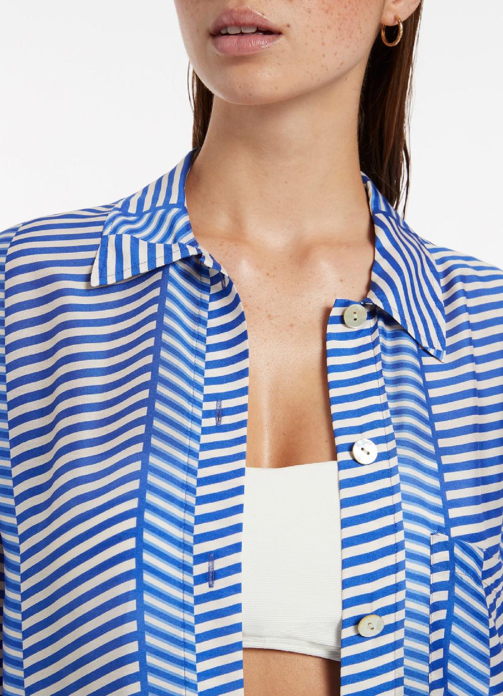 Jets Australia Amoudi Short Sleeve Shirt - Sapphire