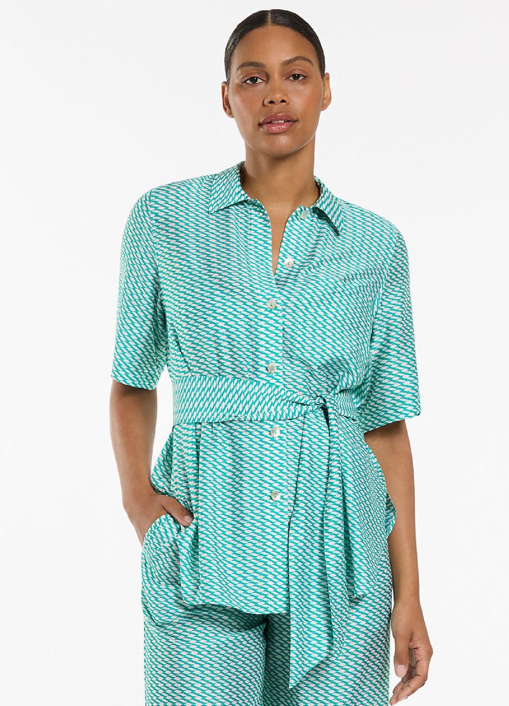 jets australia Asceno Short Sleeve Shirt - Mineral