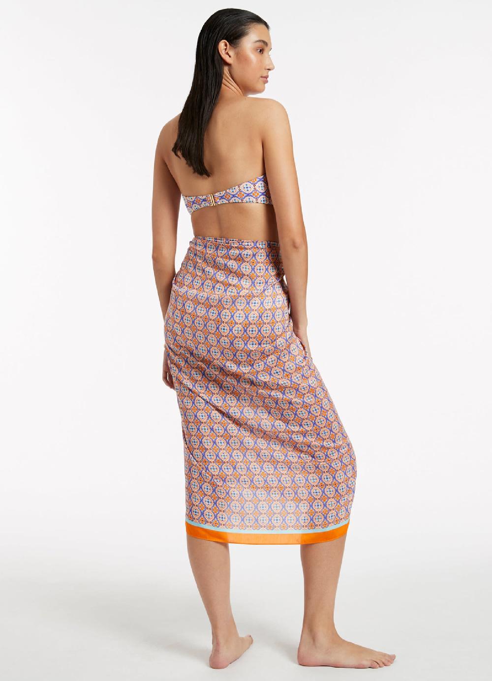 Jets Australia Azura Geo Sarong - Retro Orange
