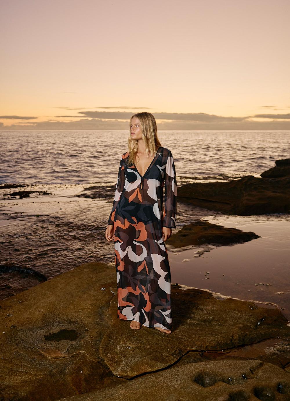 Jets Australia Cactus Garden Mesh Coverup