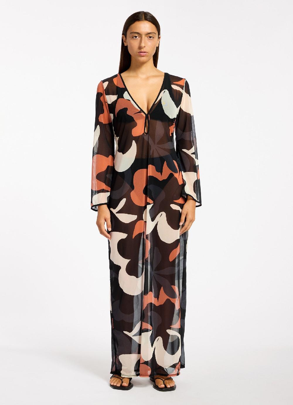 jets australia Cactus Garden Mesh Coverup