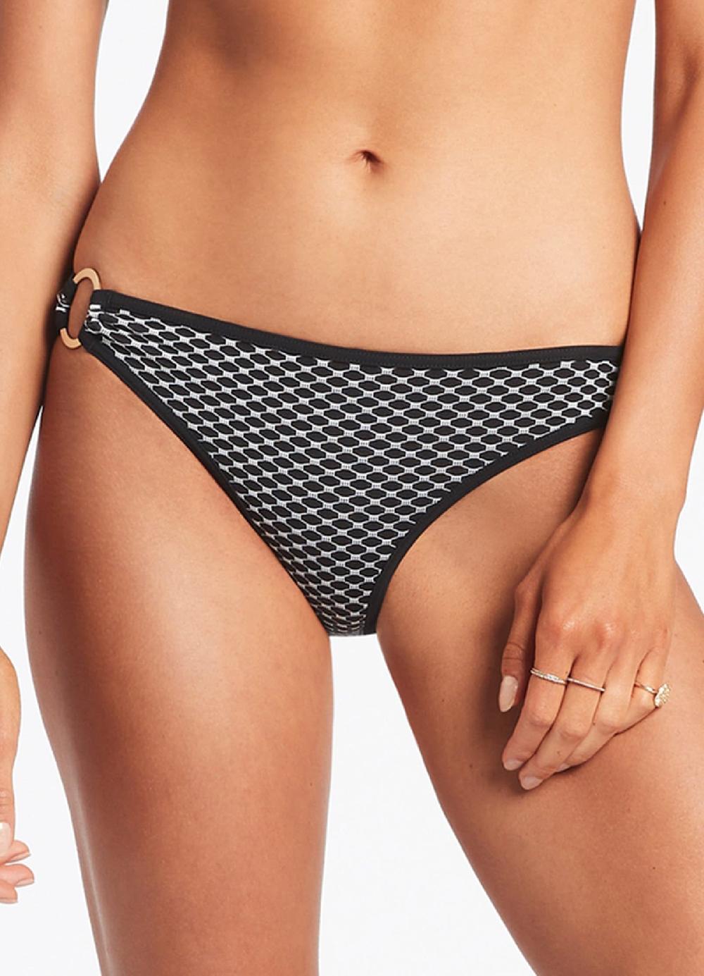 Jets Australia Corallo Trim Hipster Pant - Black