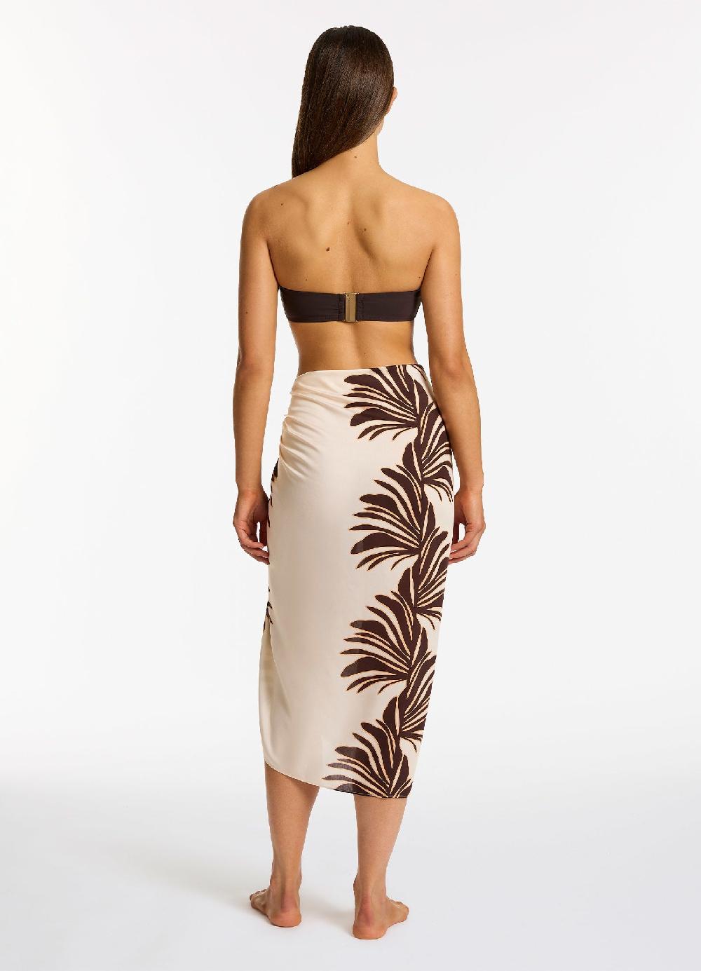 Jets Australia Dahlia Palm Sarong - Cream