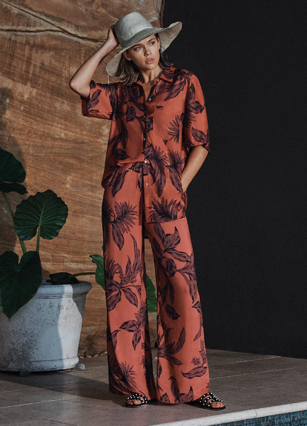 Jets Australia Desert Palm Shirt - Terracotta