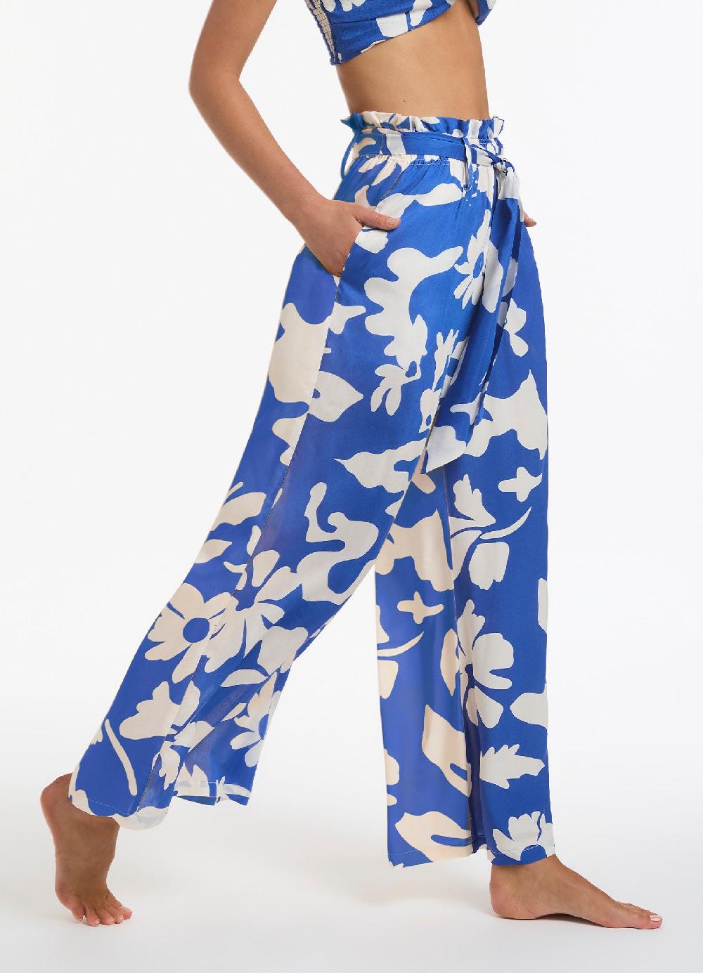 Jets Australia Emporio Flowing Pants - Sapphire