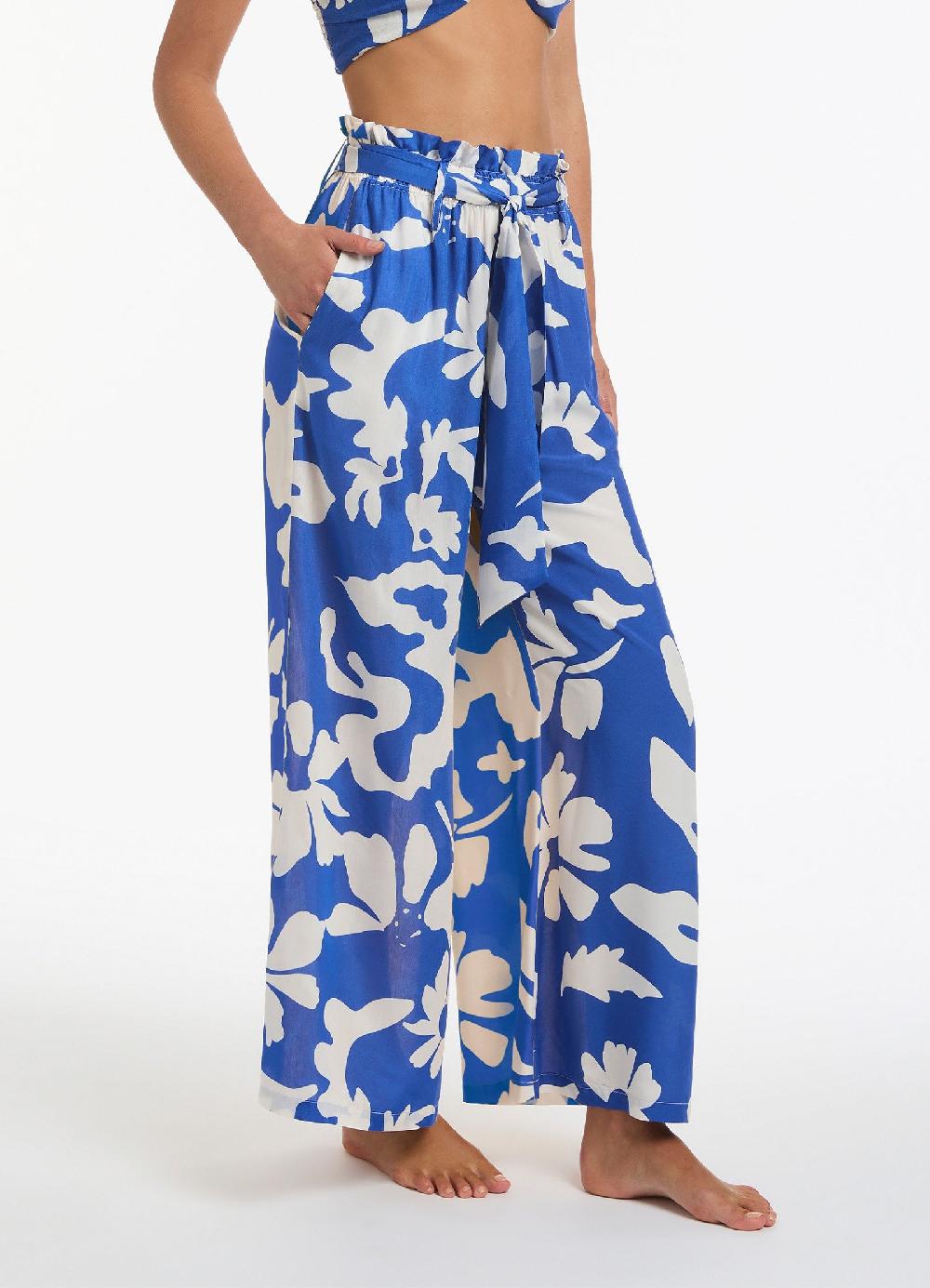 Jets Australia Emporio Flowing Pants - Sapphire