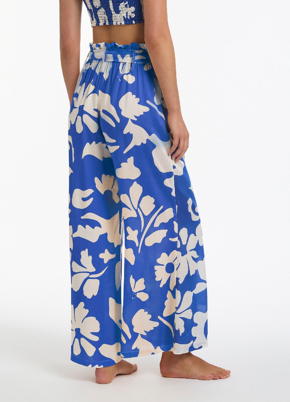 Jets Australia Emporio Flowing Pants - Sapphire