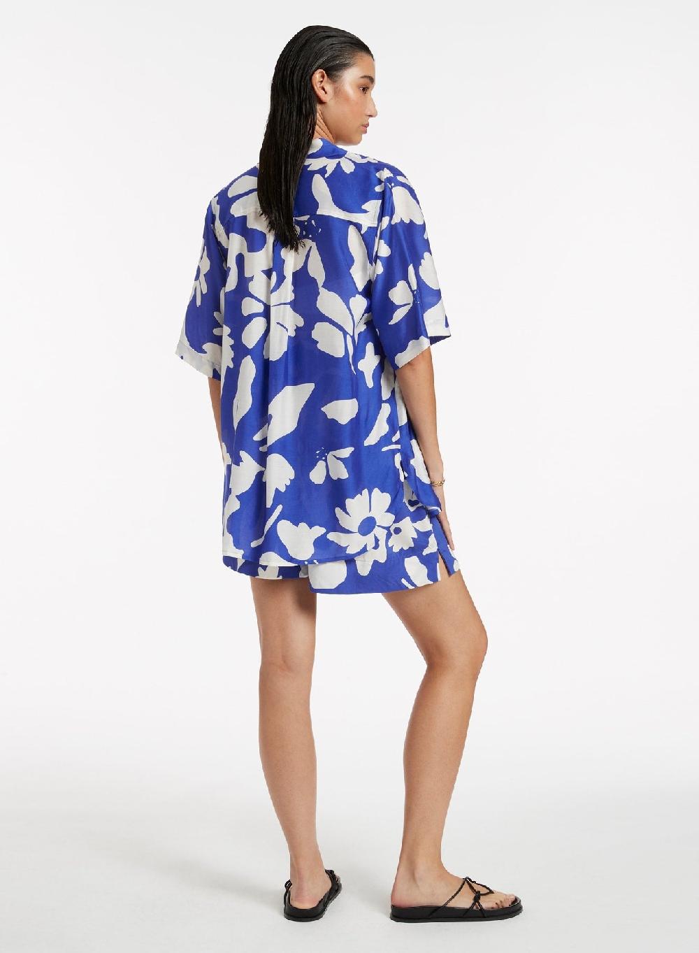 Jets Australia Emporio Short Sleeve Shirt - Sapphire