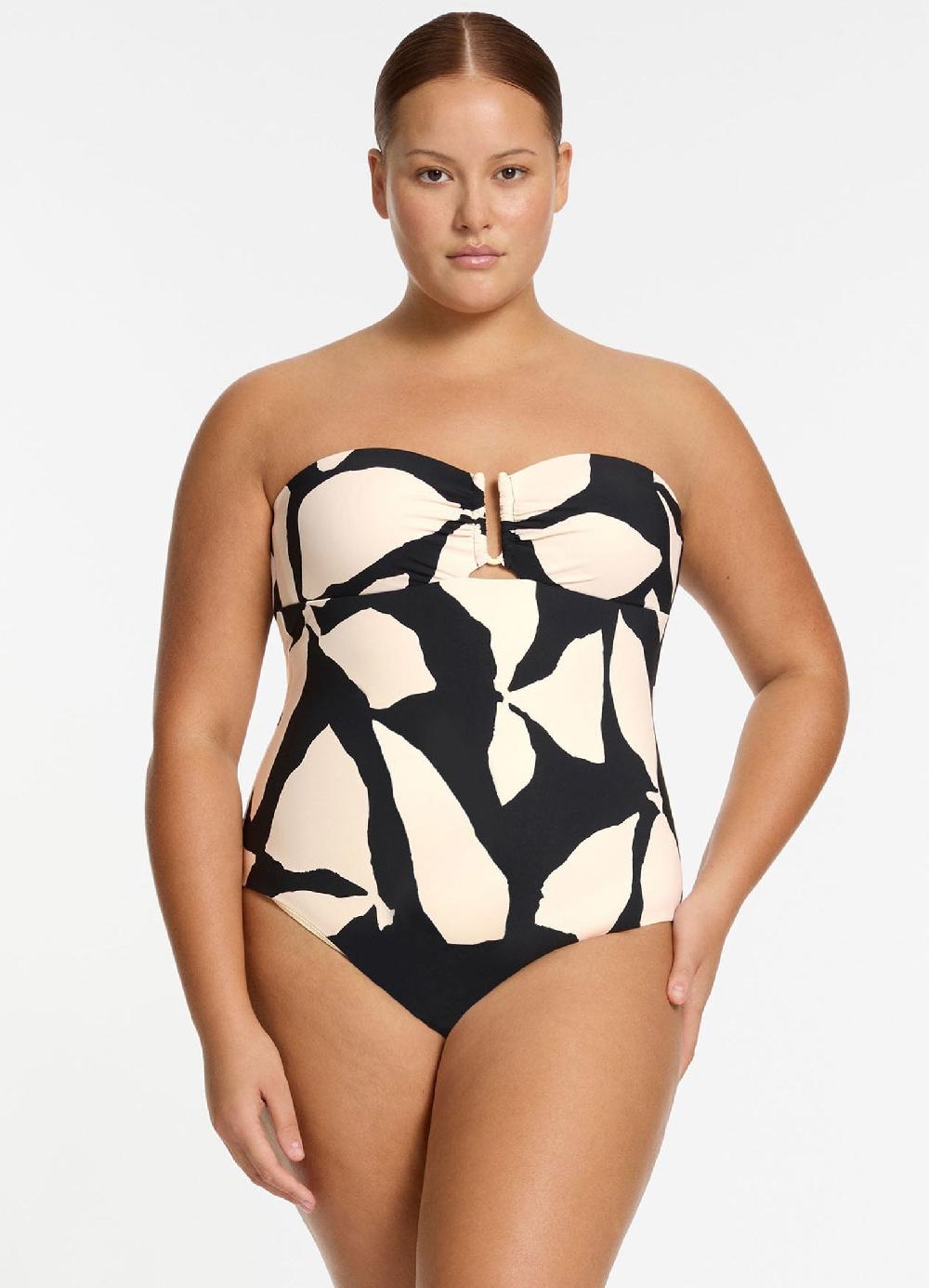 Jets Australia Fiore Bandeau One Piece - Black