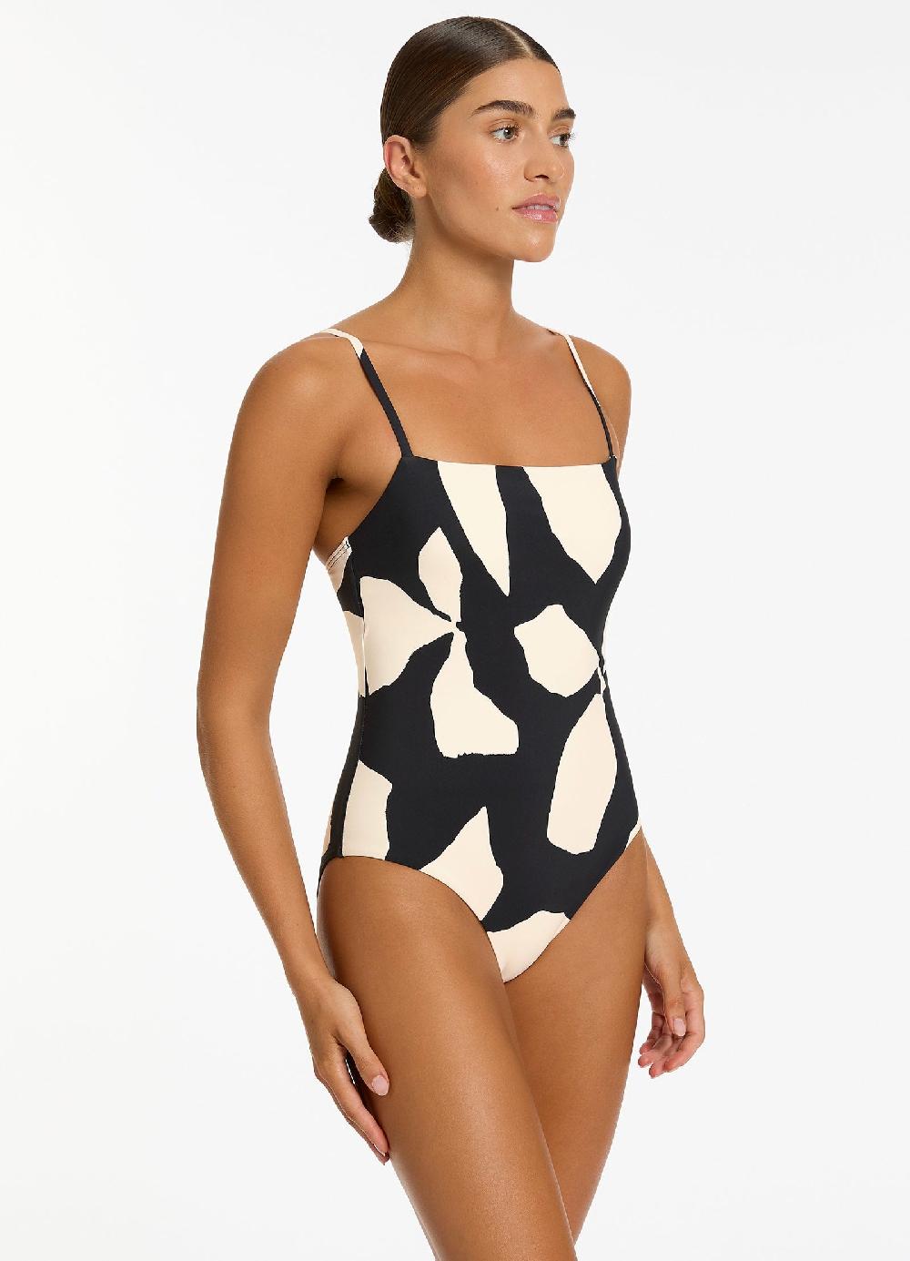 Jets Australia Fiore Minimal Tank One Piece - Black