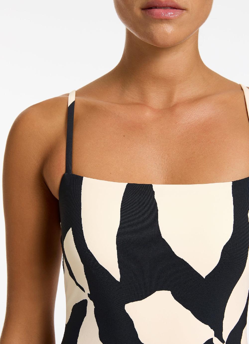 Jets Australia Fiore Minimal Tank One Piece - Black