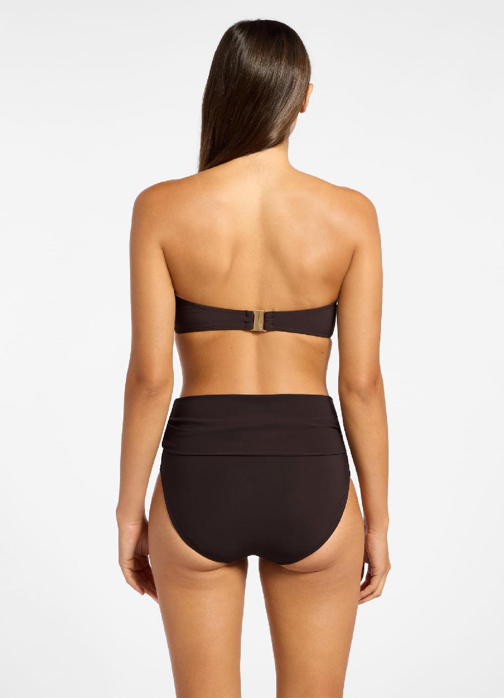 Jets Australia Jetset Bandeau Bikini Top - Chocolate