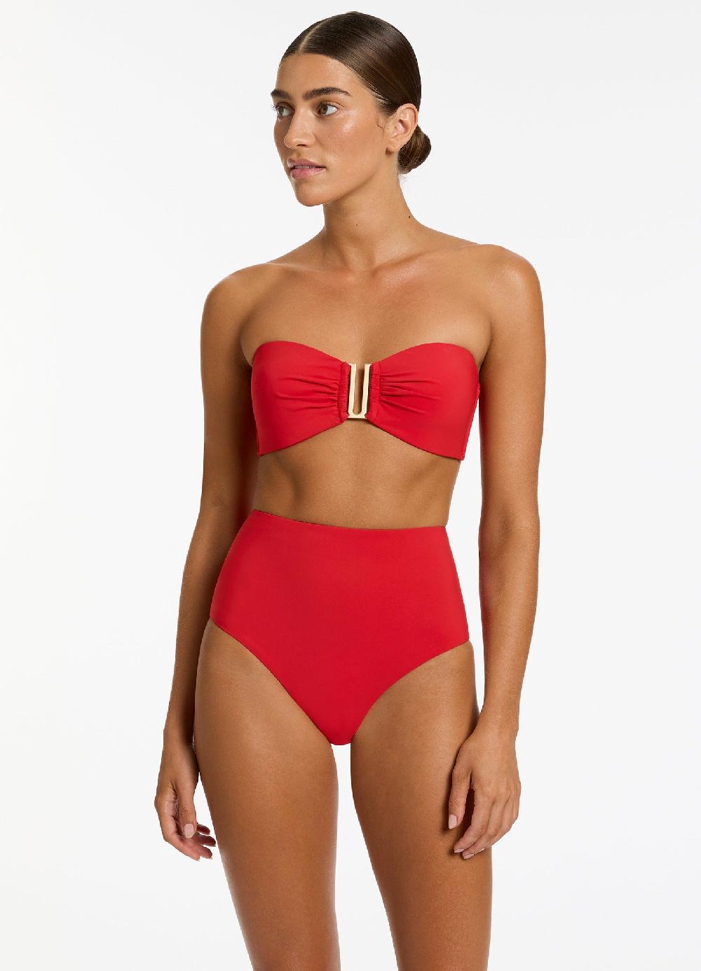 jets australia Jetset Bandeau Bikini Top - Rosso