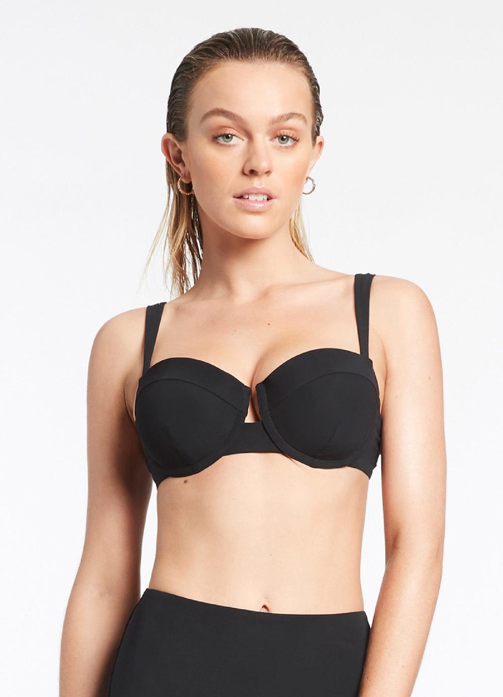 Jets Australia Jetset C-D Underwire Top - Black