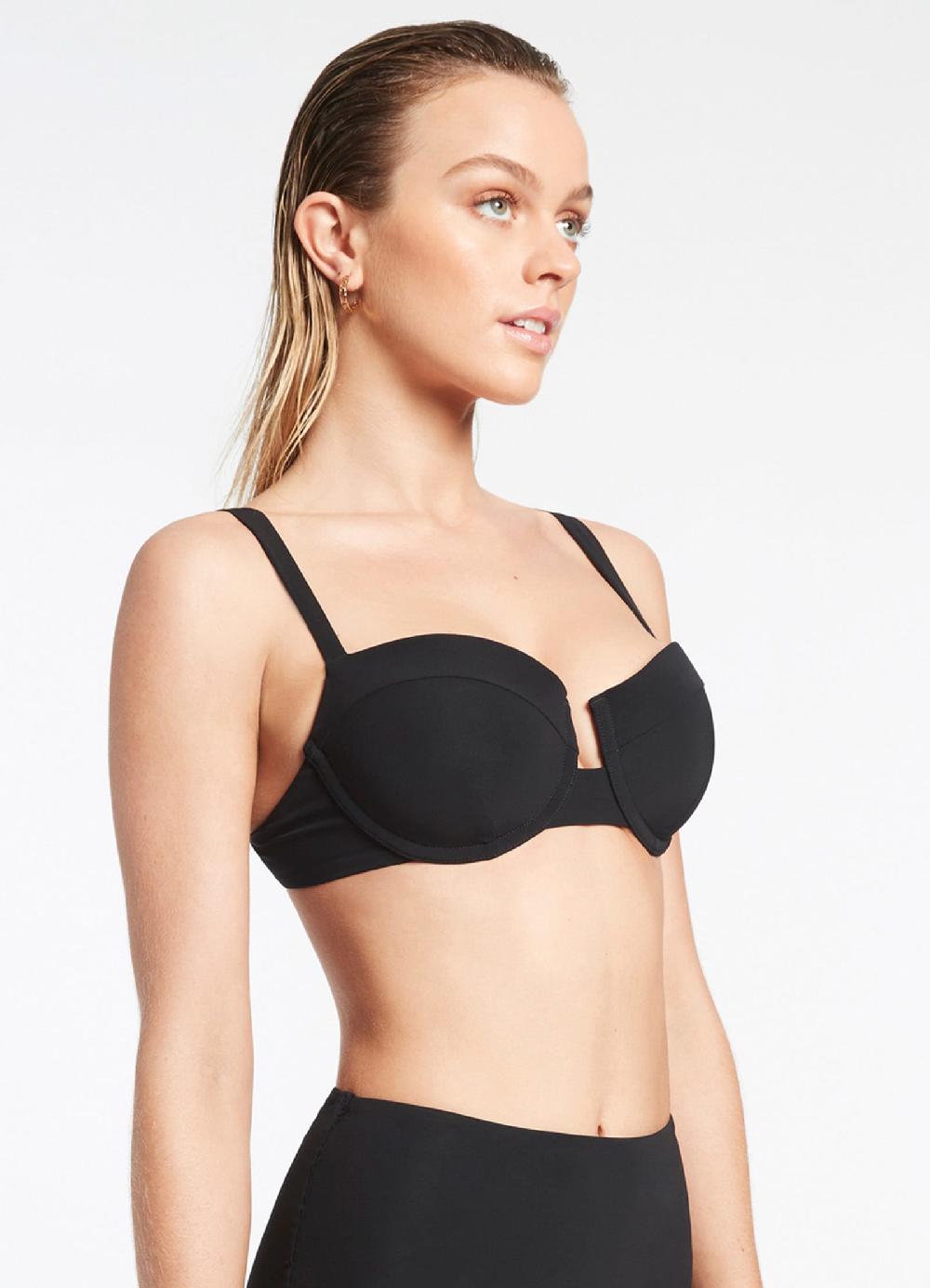 Jets Australia Jetset C-D Underwire Top - Black