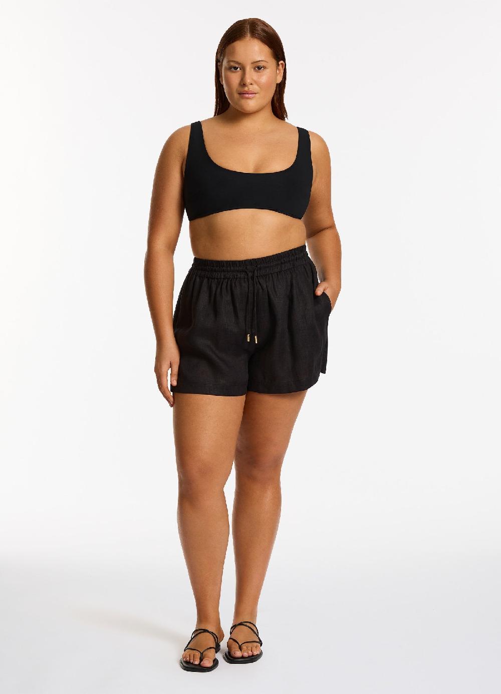 Jets Australia Jetset Elastic Waist Short - Black