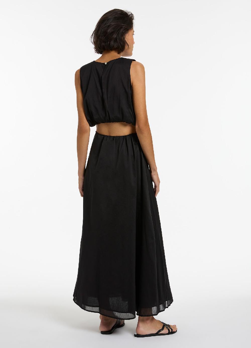 Jets Australia Jetset Gathered Maxi Skirt - Black