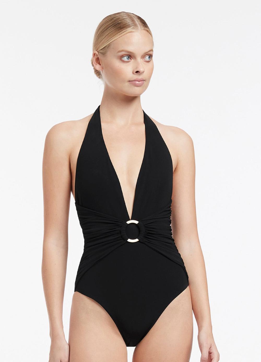 jets australia Jetset Plunge One Piece - Black