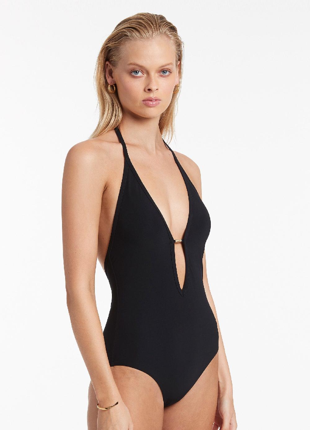 Jets Australia Jetset Plunge One Piece - Black