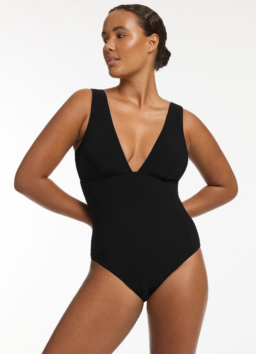 jets australia Jetset Plunge One Piece - Black
