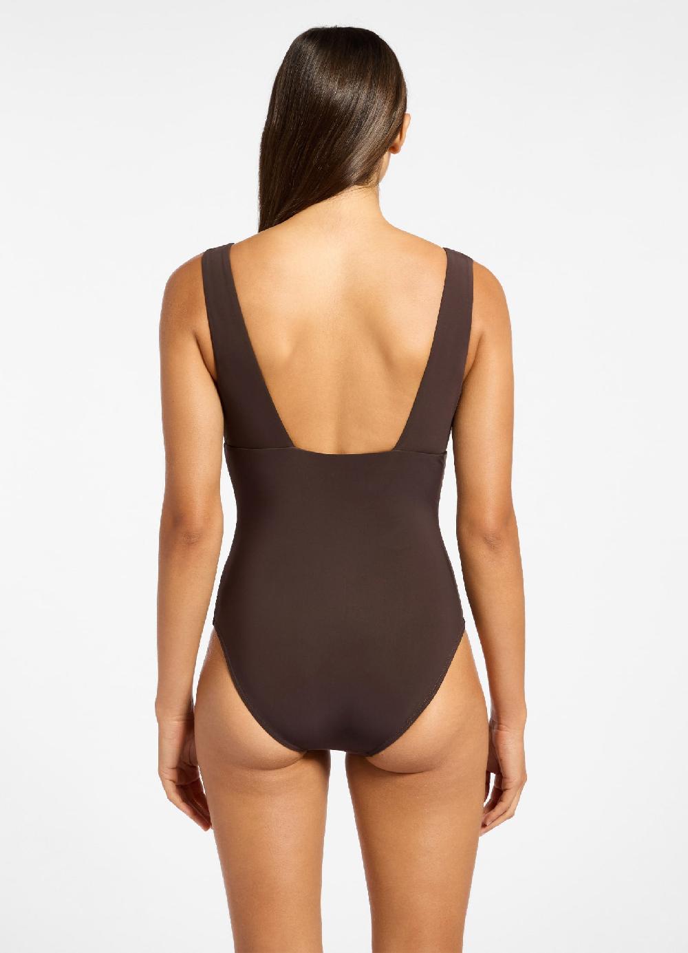 Jets Australia Jetset Plunge One Piece - Chocolate