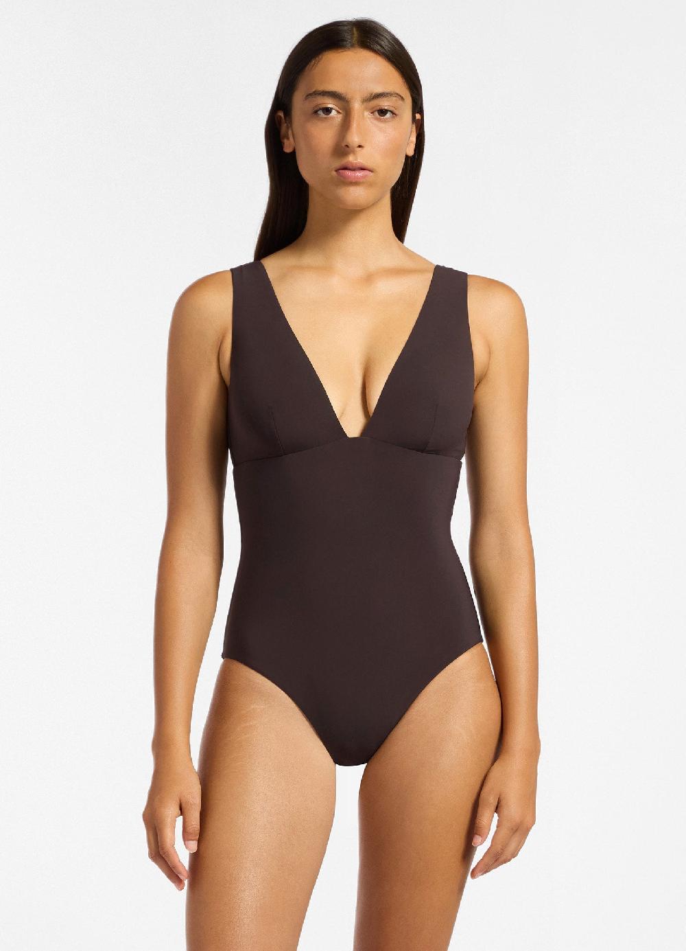 Jets Australia Jetset Plunge One Piece - Chocolate