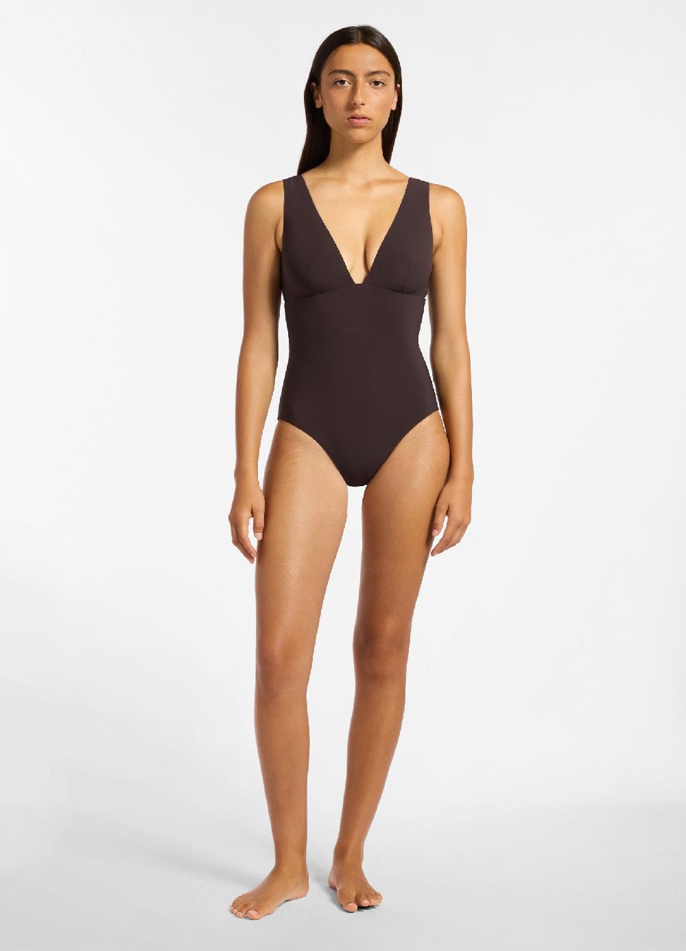 jets australia Jetset Plunge One Piece - Chocolate