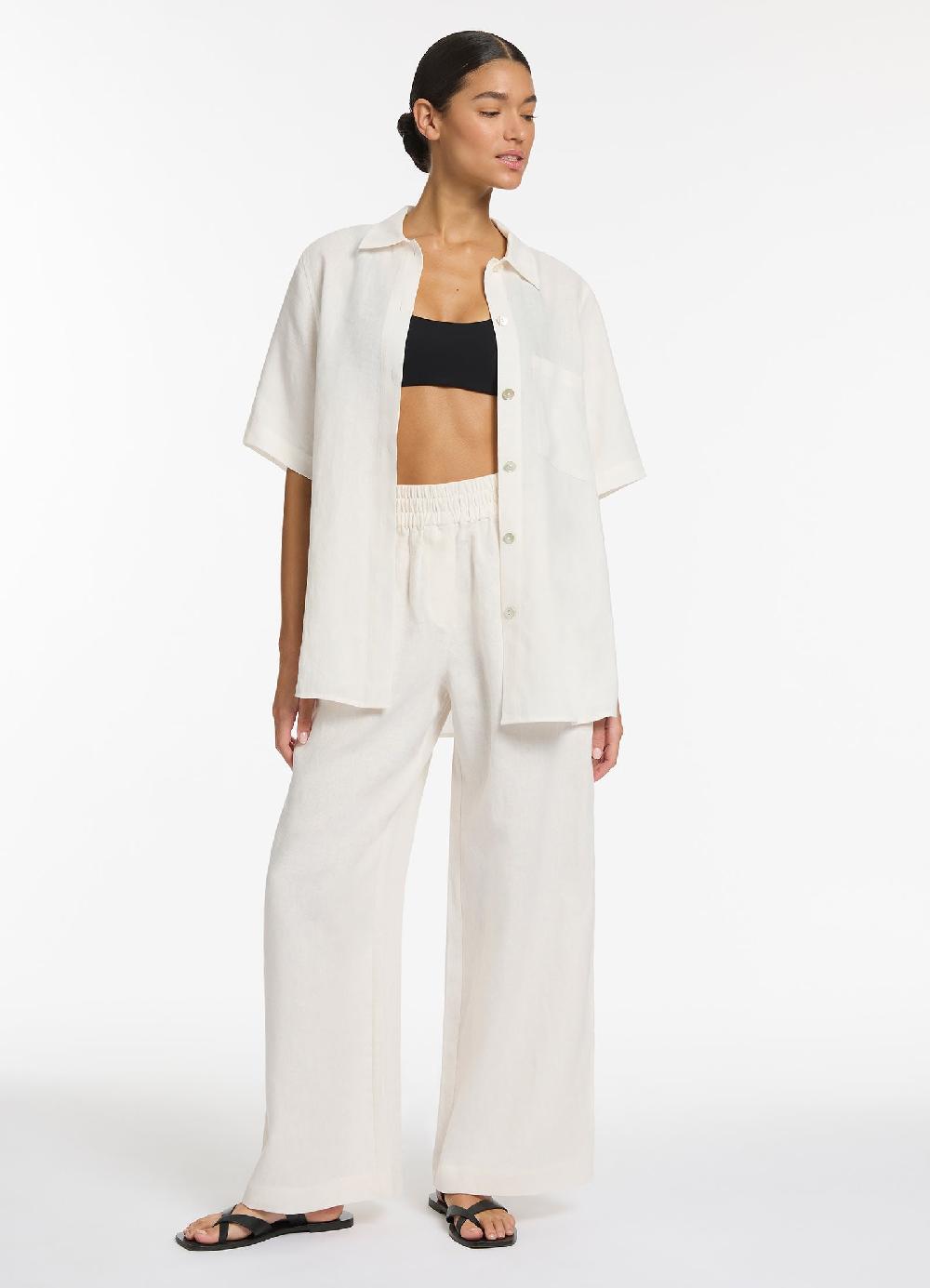 jets australia Jetset Short Sleeve Shirt - Chalk