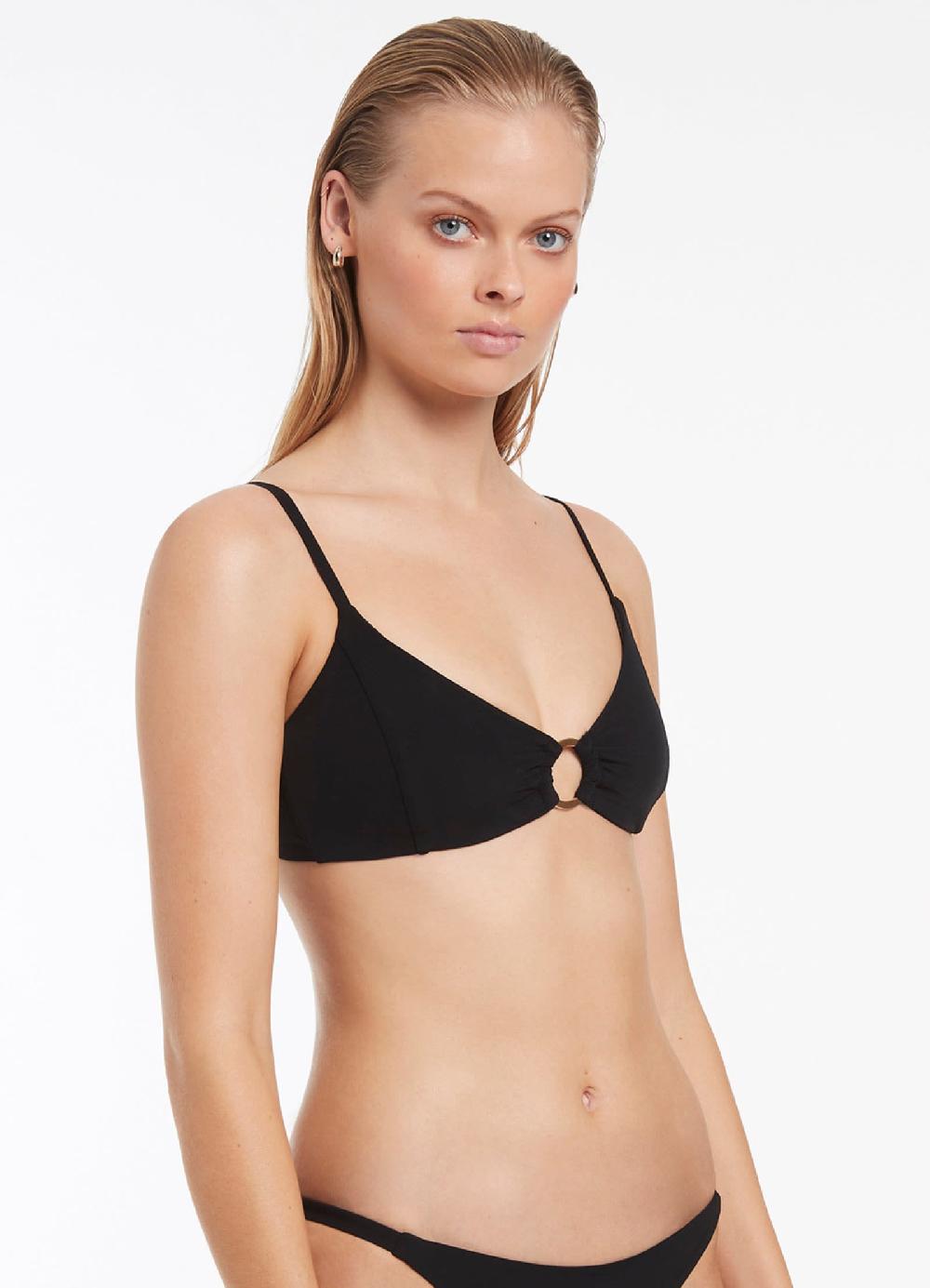 Jets Australia Jetset Trim Bralette - Black