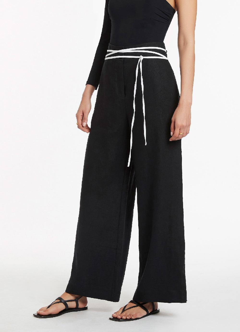 Jets Australia Jetset Wide Leg Pant - Black