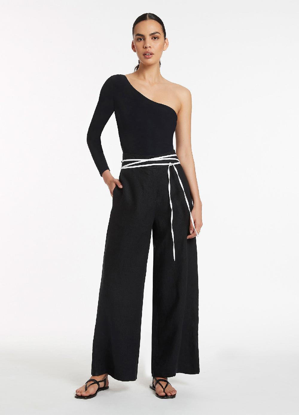 jets australia Jetset Wide Leg Pant - Black