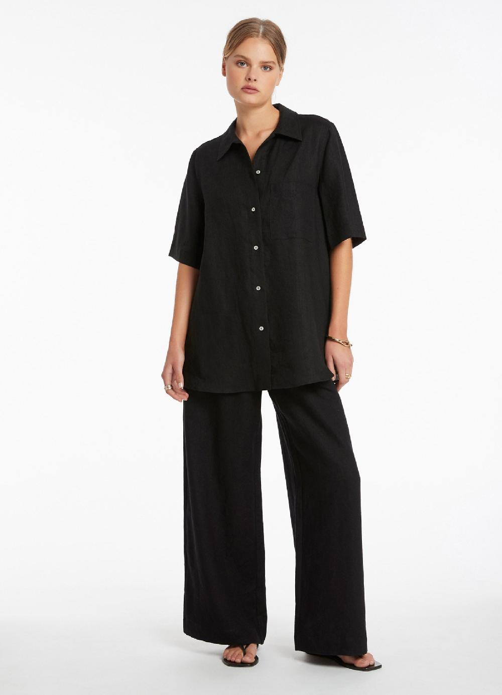 Jets Australia Jetset Wide Leg Pants - Black