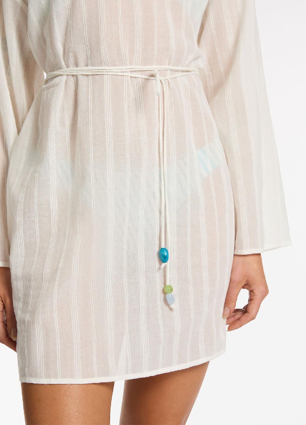 Jets Australia Lotus Mini Kaftan - Cream