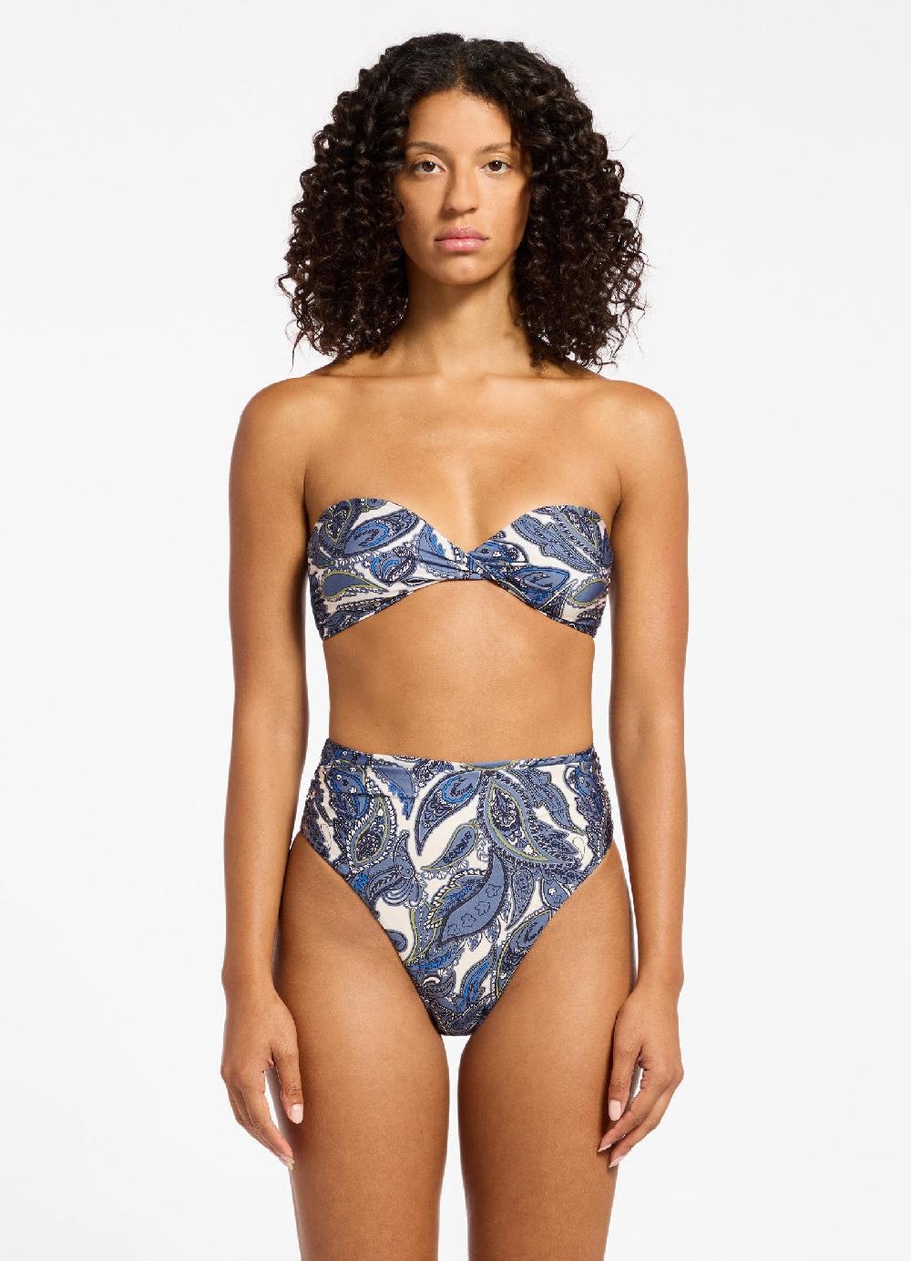 jets australia Oasis Paisley Bandeau Bikini Top